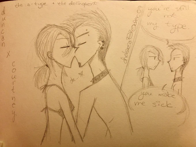 check out my duncan/courtney art from 2009 