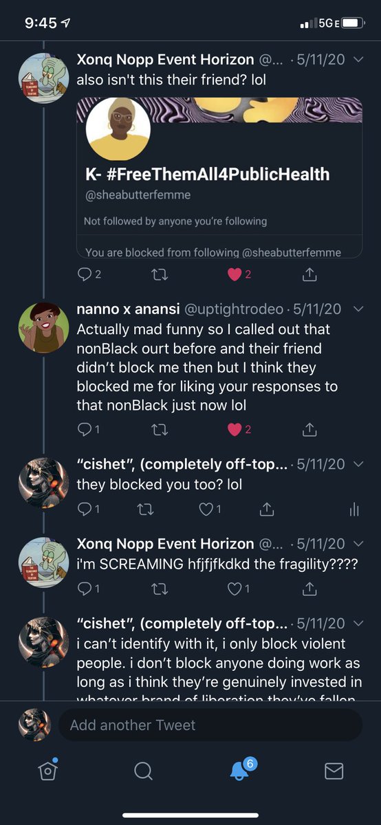 what started my *paying attention* to sheabutterfemme subtweeting me