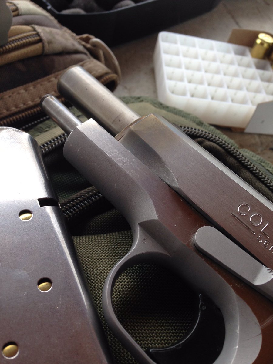 AntiqueTime's tweet photo. Another favorite. #ColtCombatCommander #Series80 in stainless steel. The #MKIV models always ran flawlessly. This just sums up a few of my favorite guns in #45ACP . #2A #2ADefenders @R6Tac @slang369 @SteveScobee @JayJBall @xxstate #MAGA Thanks for putting up with my gun ramblings https://t.co/jgcdxn2sYm