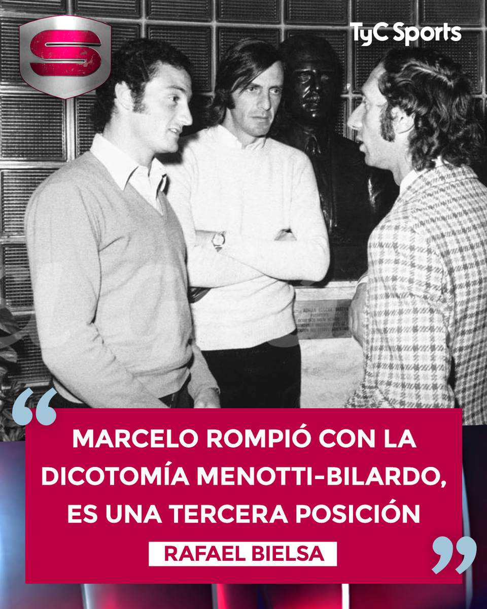 TyCSports's tweet photo. Rafael Bielsa se refirió en @superfutbol al trabajo de su hermano, el Loco: "Marcelo rompió con la dicotomía Menotti-Bilardo, es una tercera posición". https://t.co/e1Sk4krzyk