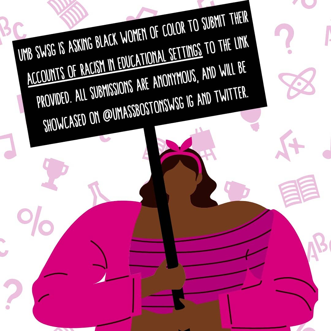 SWSG_PPU's tweet photo. In partnership with SWSG UMass Boston we are sharing, uplifting and empowering the voices of Black Women and Girls and their experiences in education. Please share! 
https://t.co/JrkV5Golrt https://t.co/0y37lJtYJz
