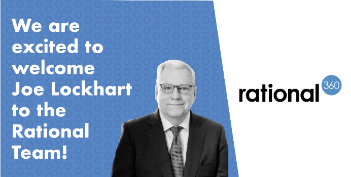 n_garlow's tweet photo. Excited to share that former White House Press Secretary @joelockhart has joined @Rational360 as a Partner. Looking forward to working with Joe, who will offer strategic guidance and counsel for many of the firm’s top clients and their senior leaders. https://t.co/vPEEd7R7eQ https://t.co/JWzLPosrV0