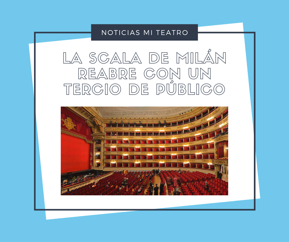 #NoticiasMITEATRO 📰
La Scala de Milán, uno de los teatros más famosos del mundo, reabrió sus puertas el 6 de julio. Las medidas de reapertura incluyen: un tercio de la capacidad, uso de cubrebocas, pocos artistas en escena, asientos con espacio entre ellos, no hay intermedio. 🎭