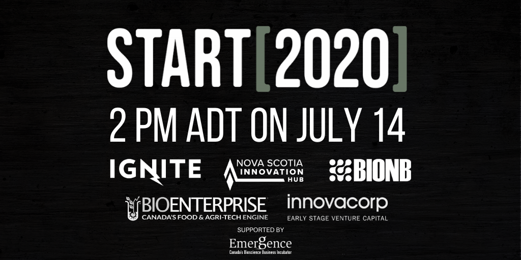 propelict's tweet photo. The Five finalists of the #start2020 Bioresource Innovation Pitch Competition will be presenting virtually on Tuesday, July 14 at 2:00 pm AST. Tune in to learn more about the #innovation happening in Atlantic Canada! Register at https://t.co/oZ8zIEqjdY https://t.co/7TsUCThEcS