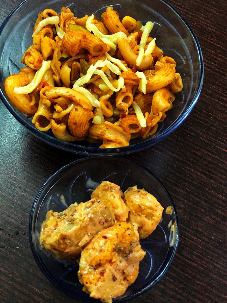 Kuppulakshmi's tweet photo. A few days of chaos and inner turmoil.
But hey! Not losing focus on GRATITUDE!
Sweet-n-Sour soup
Pasta with just a little red sauce, green and yellow Zucchini, capsicum and a few strands of cheddar.
Cajun-spiced potatoes
#FoodIsLove #grateful #LockdownCooking https://t.co/7TmFAWL2TW