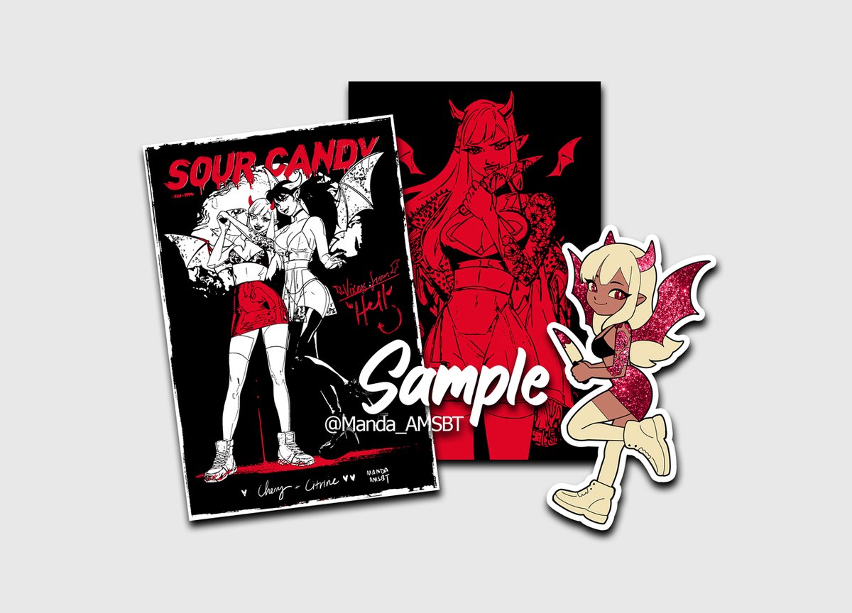 🍒Cherry: A Succubus Zine 🍒 5.5' x 8.5' 30 pages Rated PG-16 Comes with 3 large stickers Pre-order period starts July 17th and ends July 24th, so mark your calendars! Order here on the 17th: goldcrow.co/collections/am… Follow @GoldCrowCo for updates!