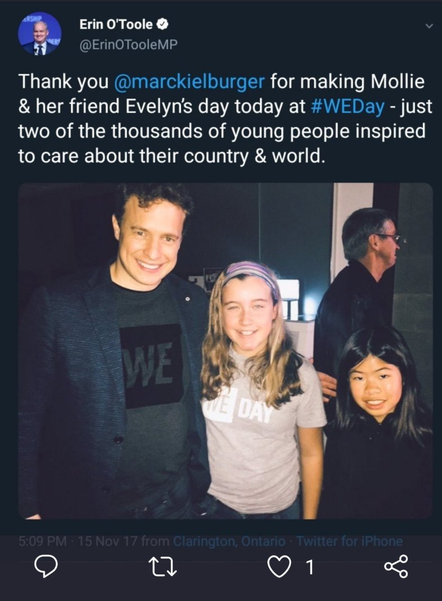 2. Many high profile members of the  #CPC began deleting their pro  #WE tweets. Including Peter MacKay tweeting about his wife’s own speeches at  #WE events. She appears to have been paid through her booking agency while leaving MacKay free to claim WE did not pay her.  #cdnpoli