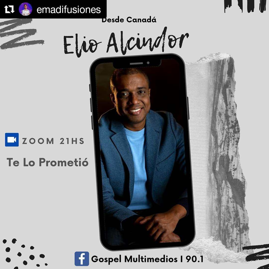 ElioAlcindor's tweet photo. Hoy Elío Alcindor viene a presentarnos su nueva canción y además con un testimonio que va a impactar tu vida. Te lo Prometió por 90.1 Fm Gospel multimedios , Facebook Gospel multimedios 
Horario 21:00hs Argentina 
#Teloprometio #entrevista   @ElMensaje @elioalcindor @teloprometio https://t.co/C8GWCQCGxR