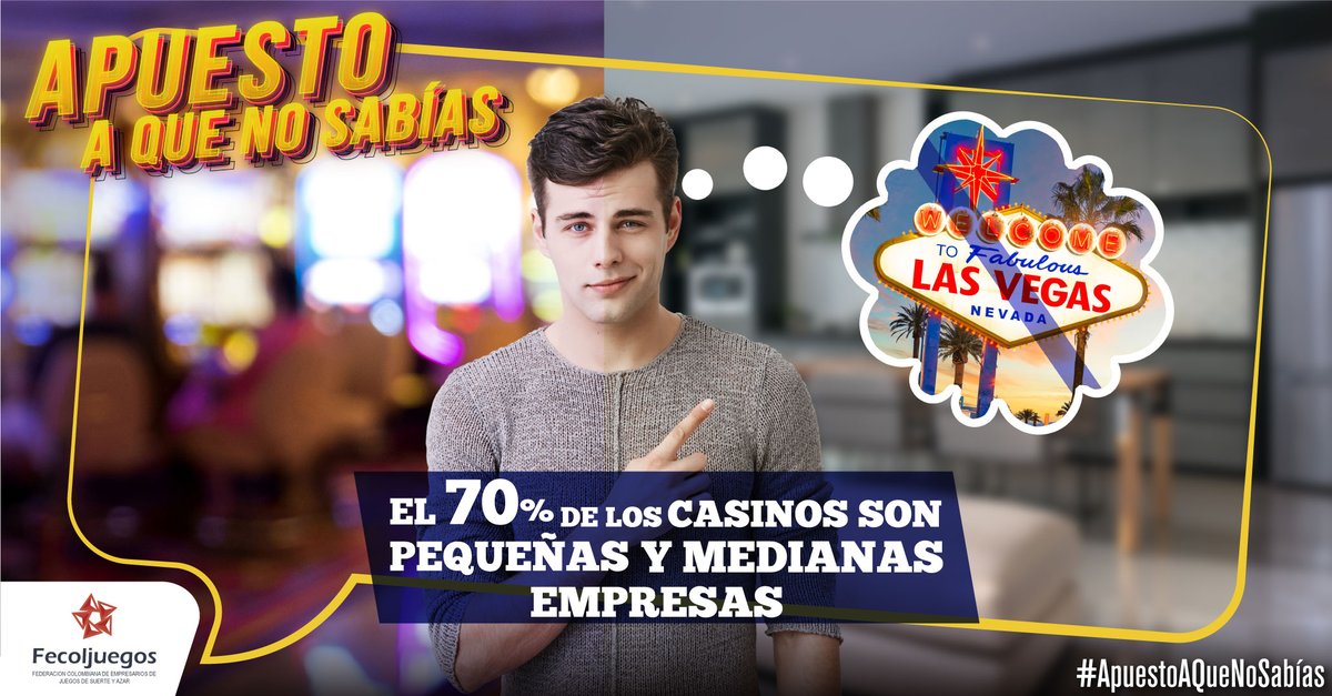 Fecoljuegos's tweet photo. #ApuestoAQueNoSabías No somos las Vegas, No tenemos aglomeraciones en nuestros espacios, nuestra actividad es  un juego unipersonal; y  los #CasinosBioseguros y #BingosBioseguros son empresas familiares que en su gran mayoría clasifican como PYMES. https://t.co/bZTWZgl0t8
