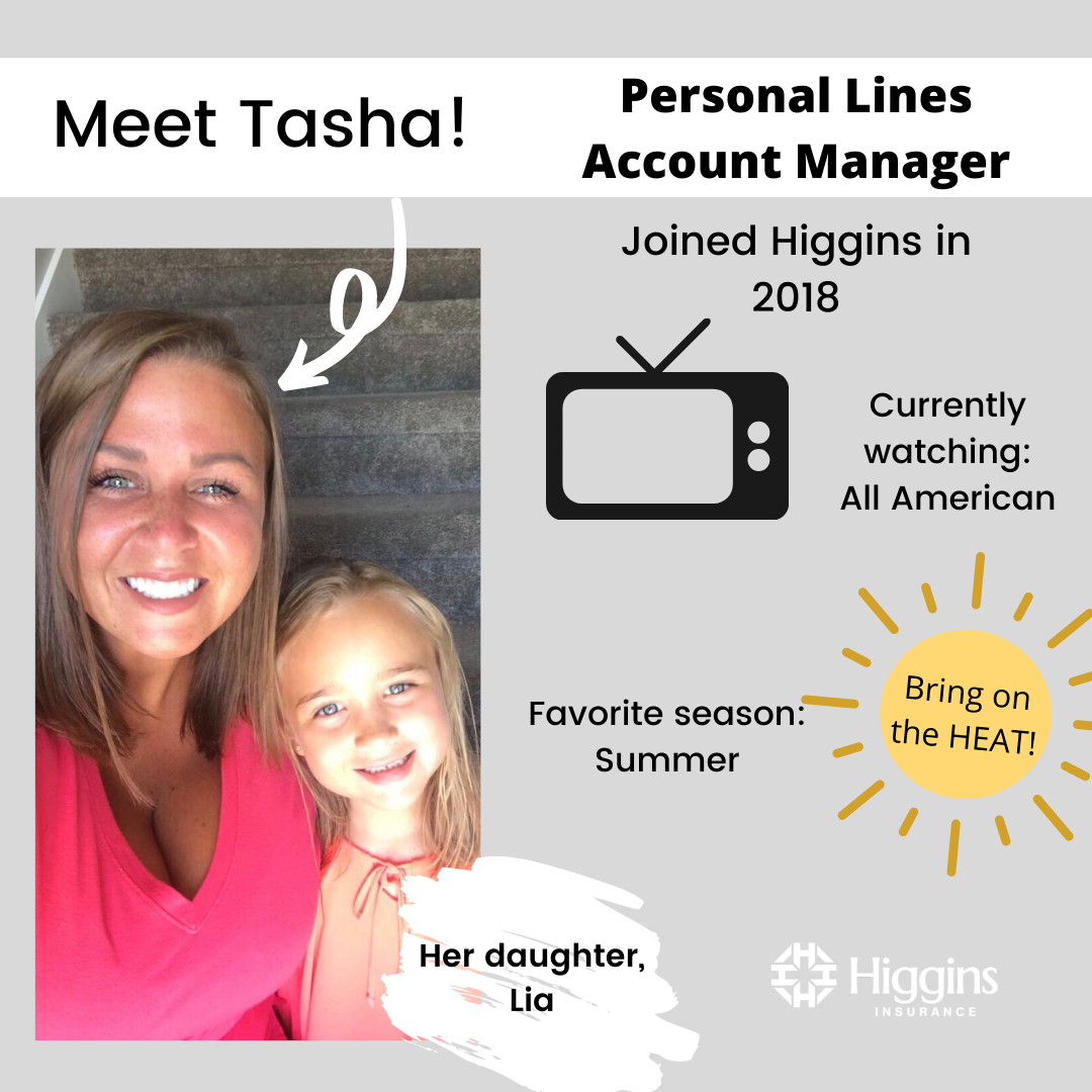 Higgins_Ins's tweet photo. Meet Tasha! She's been a member of #TeamHiggins since 2018 as one of our amazing Personal Lines Account Managers! If you need a quote give Tasha a call today! #MeetUsMonday #HigginsInsurance https://t.co/Zryzt8NydP