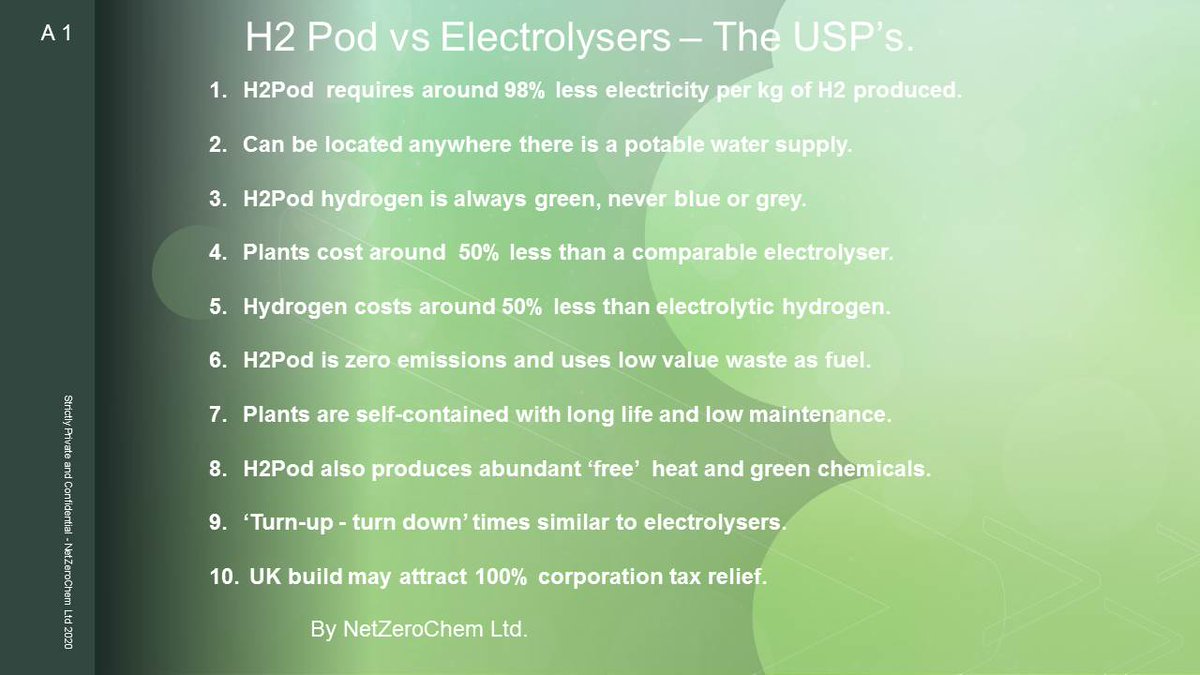 NetZeroChem's tweet image. Comparison between netzerochem.com chemical hydrogen systems and electrolytic hydrogen systems.