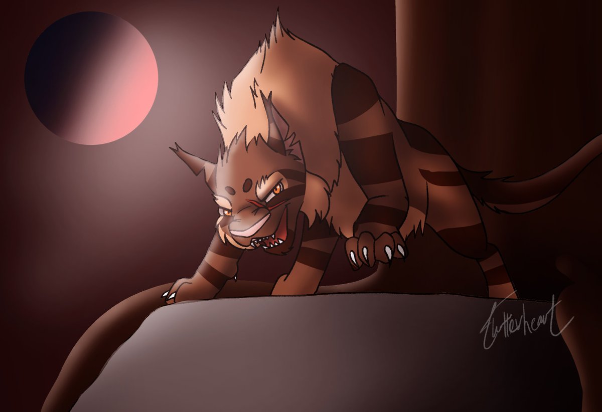 flutterhe_art's tweet photo. 【ROOTS】

a late #wcotw entry with the big bad himself, plus a bonus piece showing the legacy he left behind with his four children.

@theclandom #tigerstar #mothwing #tawnypelt #hawkfrost #brambleclaw https://t.co/MndtKP4Sr5