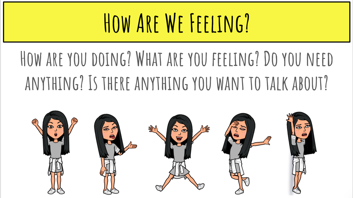 MrsLong_PAS's tweet photo. As week two of summer school begins the bookshelves are filling up and the #googleslides are building! Thanks to my colleagues (@CSBENTO1 @AltmansAllstars) for the Bitmoji Class Expectations inspo! #VirtualLearningSuccess https://t.co/QSERMAbGQZ