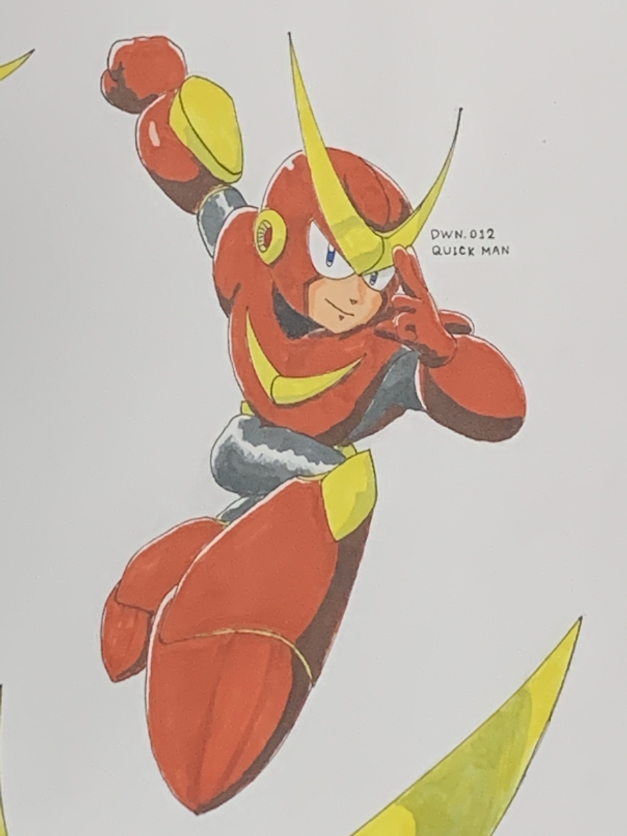 にびいろ Asuka クイックマン ロックマン2 ロックマン ロックマン2 クイックマン 無印 ロックマンキャラ全部描く T Co Emeuoxb3tc T Co Sdtuefcv4t Twitter