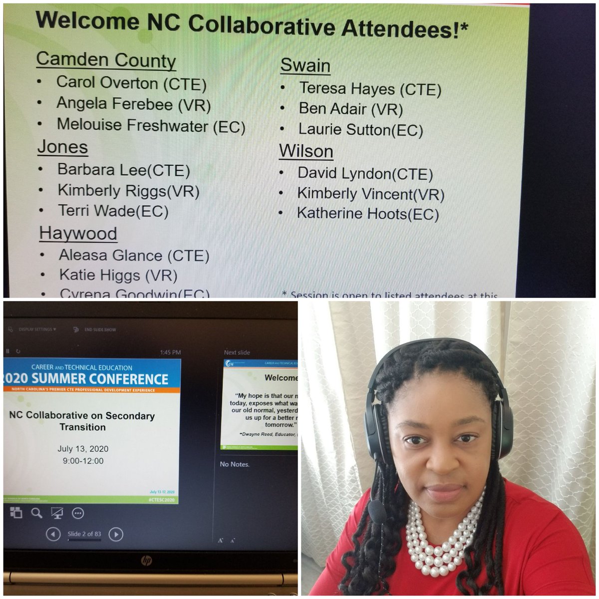 NC Collaborative on Secondary Transition! Special thanks to Camden, Jones, Haywood, Swain &amp; Wilson Counties (aka The Fab 5) for attending. #CTESC20