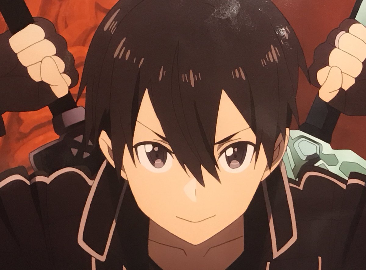 Kazuto Kirigaya alias Kirito de la franchise Sword Art OnlineUn simple joueur solo de vrmmo qui s'est retrouvé piégé dans un jeu mortel, celui qu'on surnomme l'épéiste noir, Kirito aura vécu tellement de choses au travers des mondes virtuels qui l'auront changé à jamais