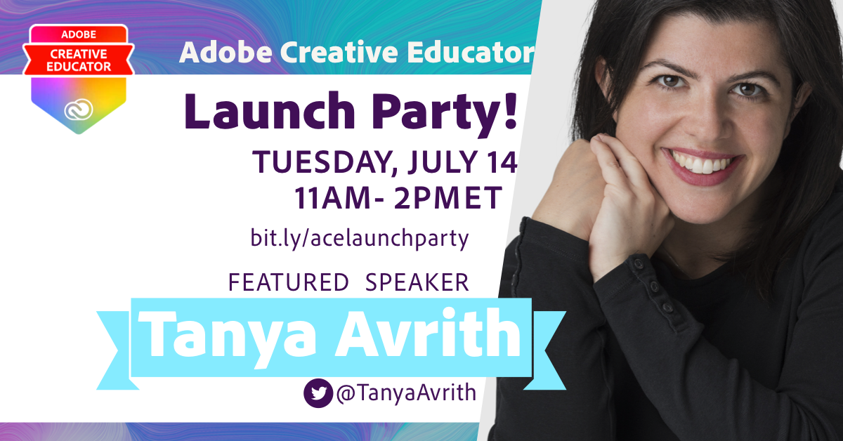TanyaAvrith's tweet photo. TOMORROW WE OFFICIALLY LAUNCH the Adobe Creative Educator Program!

Join me and SO many other brilliant creative educators tomorrow for our LIVE Launch! 

It will be a party and everyone is invited!

#AdobeEDUCreative #CreateEdu #adobespark @AdobeForEdu 

https://t.co/P4lFfdIIi2 https://t.co/aqAbHk12UT
