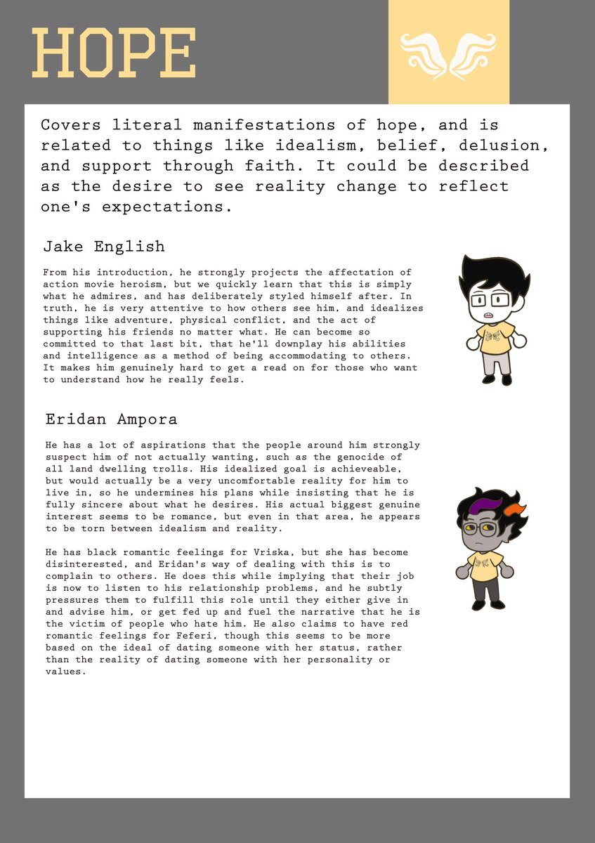 RWendell14's tweet photo. these can be really literal. Eridan destroys his own hopes all the time because of how he talks to people. and after Gamzee snapped, he would taunt people by leaving notes that looked like someone else wrote them. he set up Terezi and Vriska's confrontation. https://t.co/jAo1VcaWJY