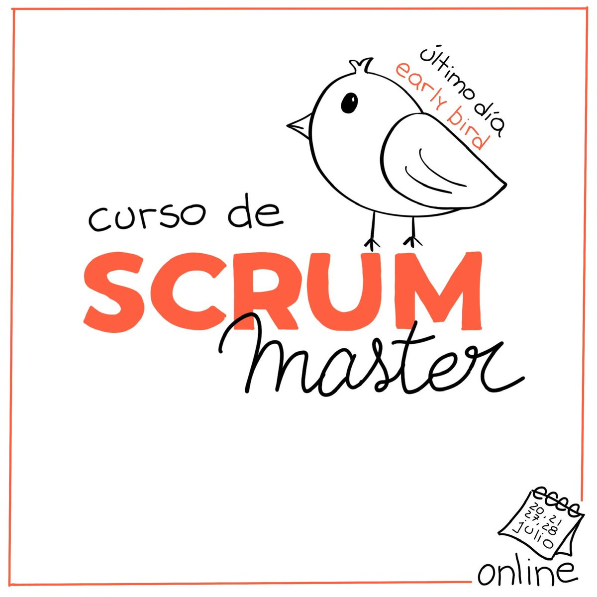 🔴 HOY último día de precio early bird 🔴
.
.
➡️ Curso Scrum Master online de la mano de <a href="/PeregrinusUY/">Peregrinus</a>
.
📆 20, 21, 27 y 28 de julio
.
⏰ 9:00 a 13:00 hs
.
💻 Inscripciones en peregrinus.com.uy/entrenamientos…
.
¡¿Todavía no te anotaste?! 😱
.
**cupos limitados**