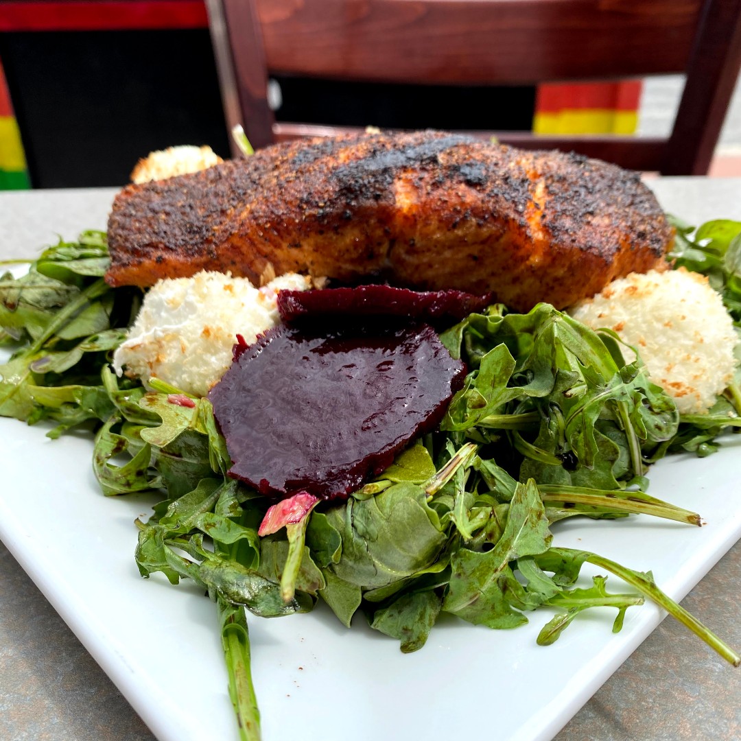 adventure_pub's tweet photo. Summer salads don't get much better than this! Our Lucio Beet Drop Salad is even better with grilled salmon. Dine in or order for home https://t.co/DaQBqEarEe
#salmon
#FreshCatch
#Beet
#goatcheese
#arugula
#adventurepub
#patio
#summer
#pride
#Lucio https://t.co/icYS812hAM