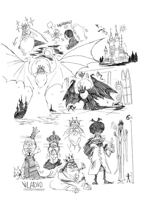 I saw you really liked Vladio! Here's some concept art then. Enjoy my vampire friend! #characterdesign #conceptart 