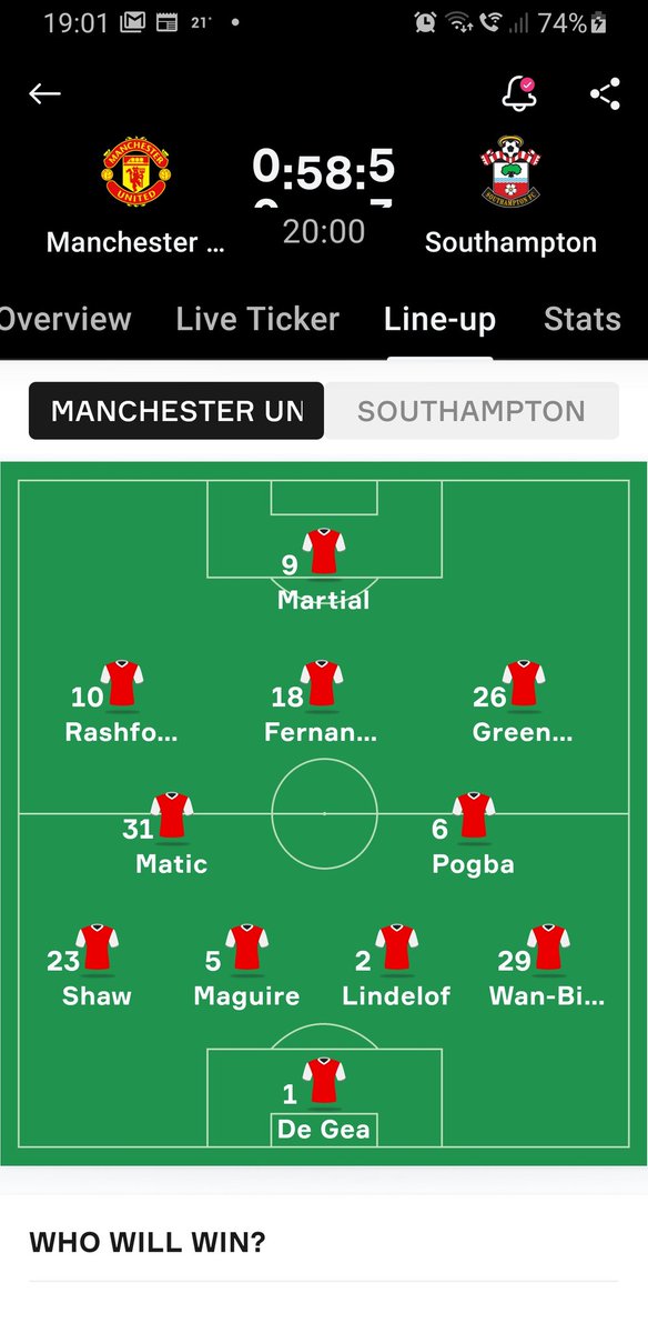 awunited's tweet photo. @OneFootball why have you changed Manchester United kit in starting line up to arsenal shirts? Please sort it out? https://t.co/bGiNRYxbth