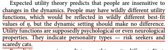 Expected Utility Theory would say that it doesn't matter which game they are playing since the expectation values are the same.It only matters whether certain people are aggressive or conservative.