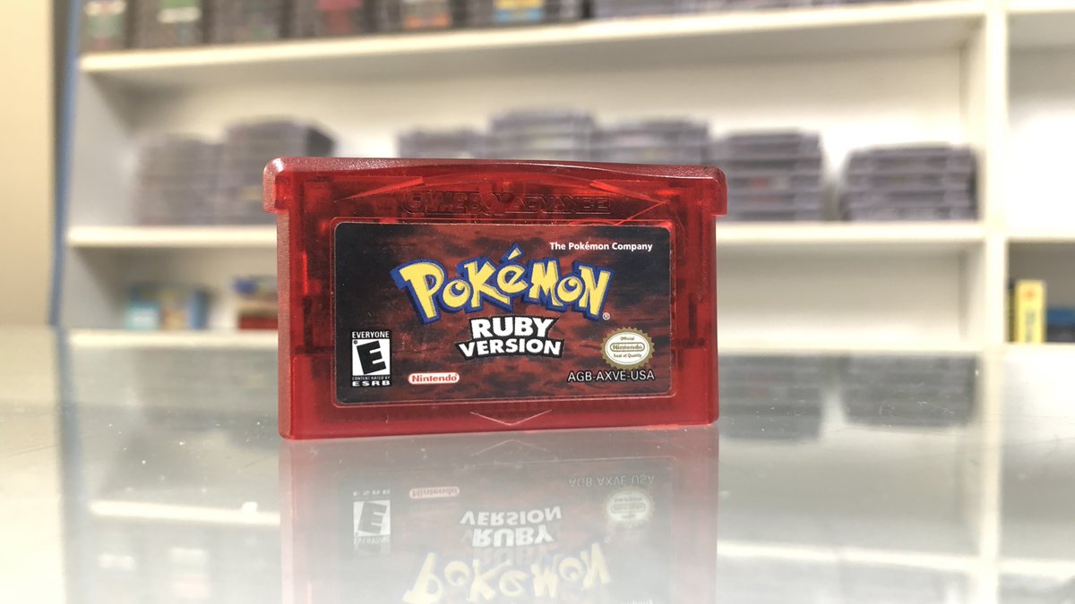 DiscConnection's tweet photo. #Pokemon Ruby. New battery installed. $44.99. #GameBoyAdvance #GBA #retrogaming #DiscConnection https://t.co/WLyfra7f5d