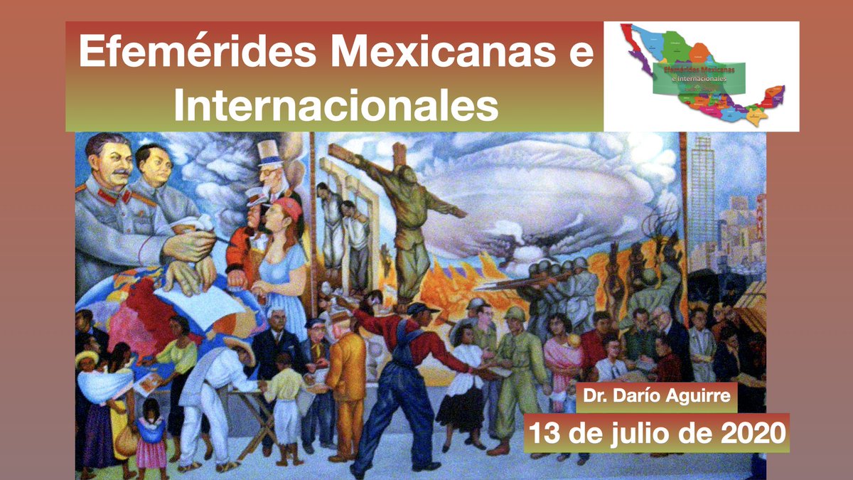EfemeridesMex13's tweet photo. 13 de julio de 2020. #ResumenDelResumen de Efemérides Mexicanas e Internacionales en YouTube.
https://t.co/2MWcAH7peB https://t.co/BjjfGU2dEG