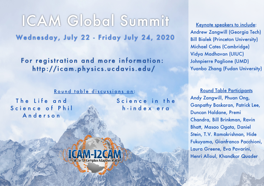 ICAMPHYSICS's tweet photo. Applications for the ICAM Global Summit close on Friday, July 17! Click here to apply: https://t.co/q9ZYqfaZs4 https://t.co/D5zKwCsVqN