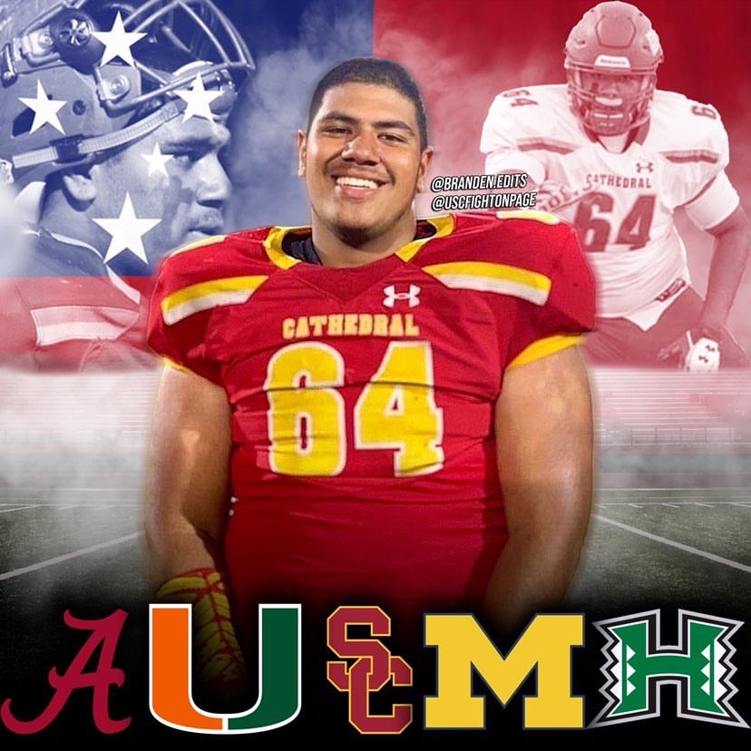 Top 5, please respect my decisions, and like I say, All Glory To God!! Grandma watching over me, hope your proud, Miss you!! 🙏🏽🙏🏽💙 #AG2G <a href="/AlabamaFTBL/">Alabama Football</a> @USCCoachHelton <a href="/GarinJustice/">Garin Justice</a> <a href="/vscwintoday/">Victor Santa Cruz</a> <a href="/UMichFootball/">Michigan Football</a>
