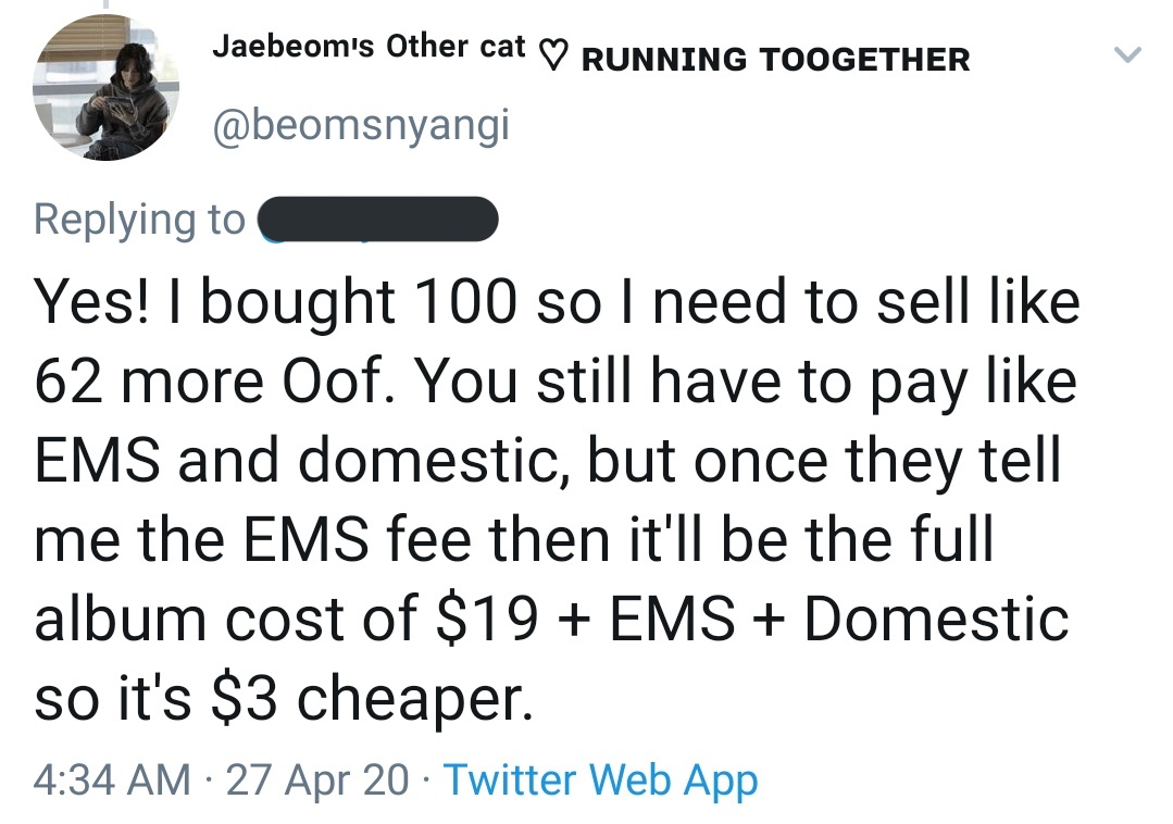 Shannon ACTUALLY EXTORTED her buyers out of money. I grew up in a family that barely got by paycheck to paycheck, so I am NEVER one to criticize someone's situation, BUT she then openly admitted to buying 100 albums for Jaebeom’s video call??  something doesn't add up...