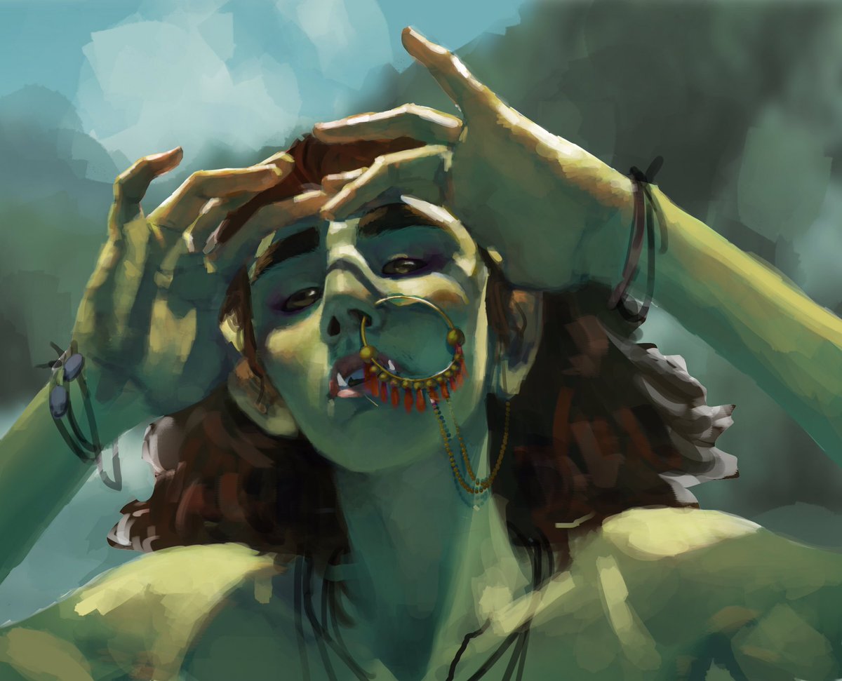 irenearrans's tweet photo. Hi~🐢 I'm Irene Arrans, a 19 y.o. artist from Spain

I enjoy painting fantasy environments and characters and I want to work in the video game industry in the future ✌️✌️

#under1kgang #under10kgang #NobodyArtistClub https://t.co/7kSIpkkxJW