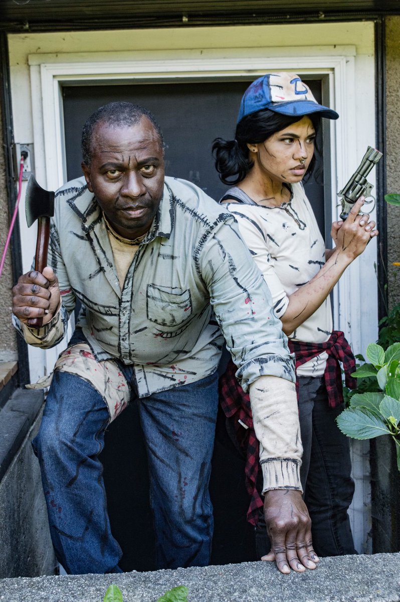 LexMayson's tweet image. Me and my dad as Lee and Clementine #TheWalkingDead #twdg
