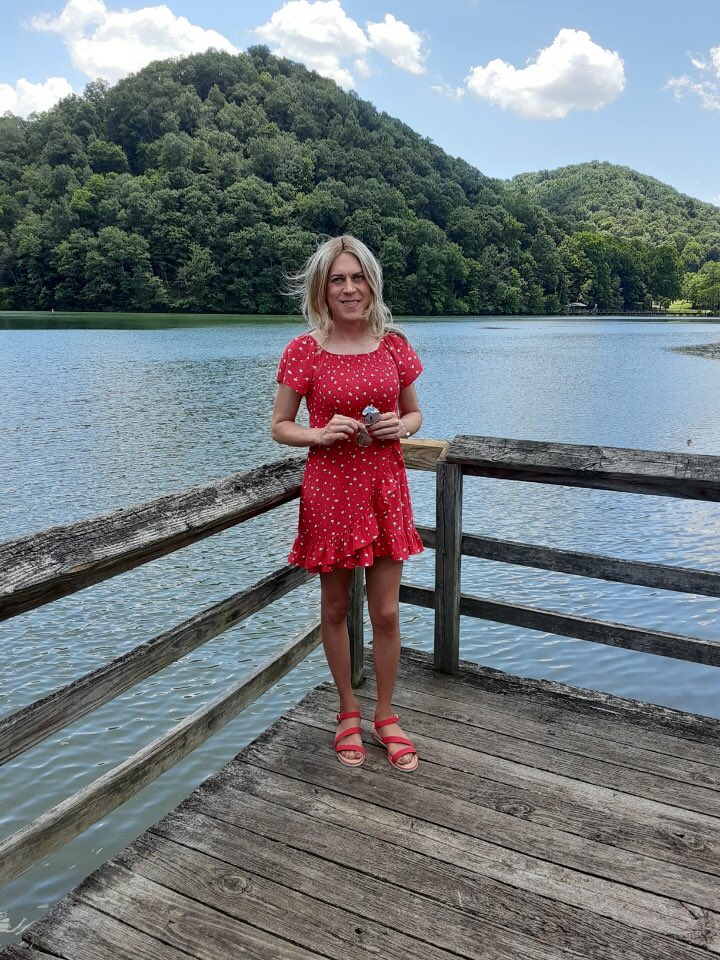 #steelecreekpark #outdoors #dress #pantyhose #tennessee