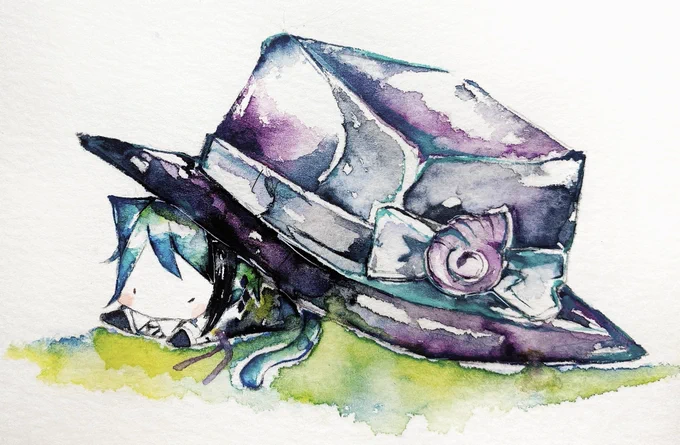 #twstファンアート 
?/猫 