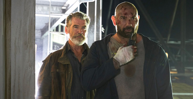 JamesBard007's tweet photo. Watching @DaveBautista aka #MrHinx & @PierceBrosnan aka #JamesBond in #FinalScore on Sky One.
It's like Die Hard meets The Football Factory. So better than #DieAnotherDay & #Spectre then 😂 https://t.co/AMGfyPhl5r
