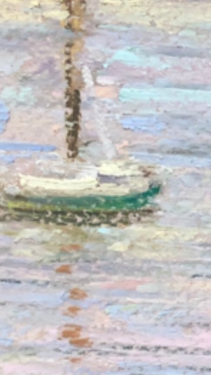 I pulled out the #pastels and painted another view from mine and my buddy’s place on the docks we are renting .  9x12 #pastel #mainepainting #pastelpainter #pleinairpainter #enpleinair #pleinairpainting #pleinairmag #bostonartist  #fineart #pleinair #boats #impressionism