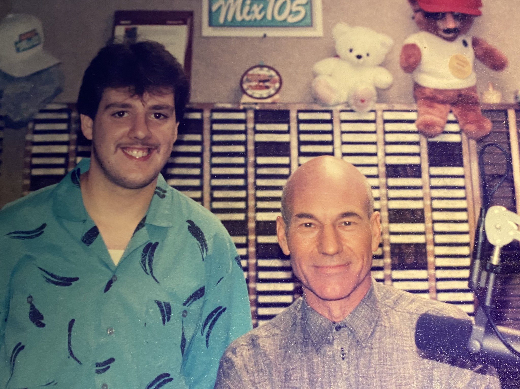 Happy Birthday Patrick Stewart.  I think this was taken in 1991.   