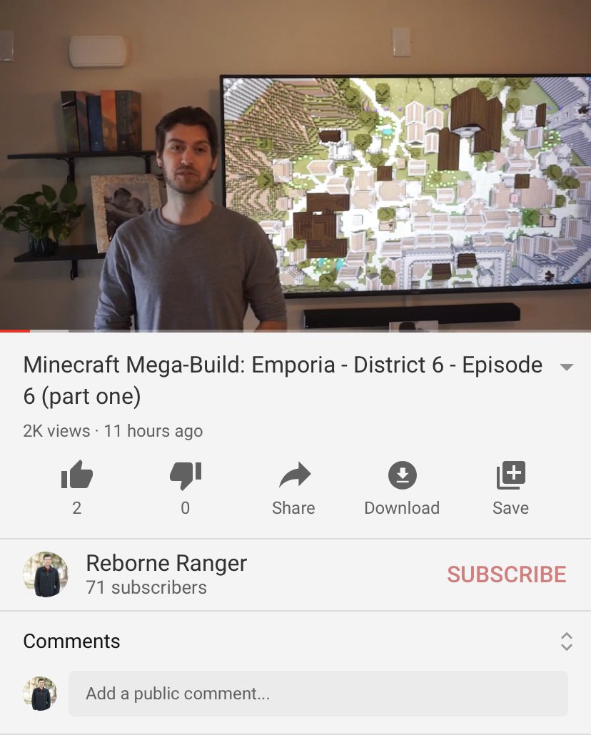 RangerReborne's tweet image. Wow!! 2k views! You guys seriously rock! You deserve more videos 😅 Thanks to all that made this possible! 
#Minecraft #YouTube #2kviews #gaming #thankyou #determination