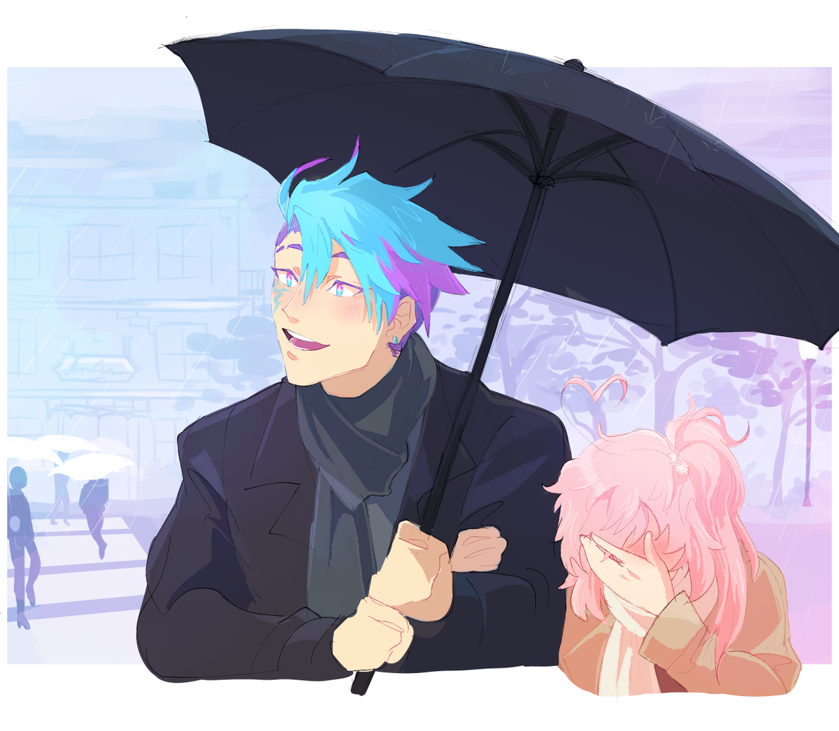 This tag looks fun! #OriginalContentArtist
Hi I'm Chu! I've been dabbling a little more in fanart lately, but I also really like drawing my OCs! I ADORE bright colors and I like wildly experimenting with style between pieces. I mostly draw illustrations or little comics! ?