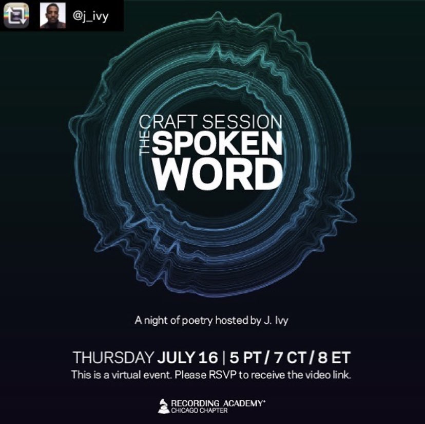 we bout to swing these word swords on y’all. ⚔️⚔️⚔️ from @j_ivy excited to be hosting the @recordingacademy’s first ever #SpokenWord event this Thursday!! You don’t want to miss this. @sekouworld @jerichobrown1 @mobrowne #natemarshall #tongoeisenmartin @jessicacaremoor @urucker