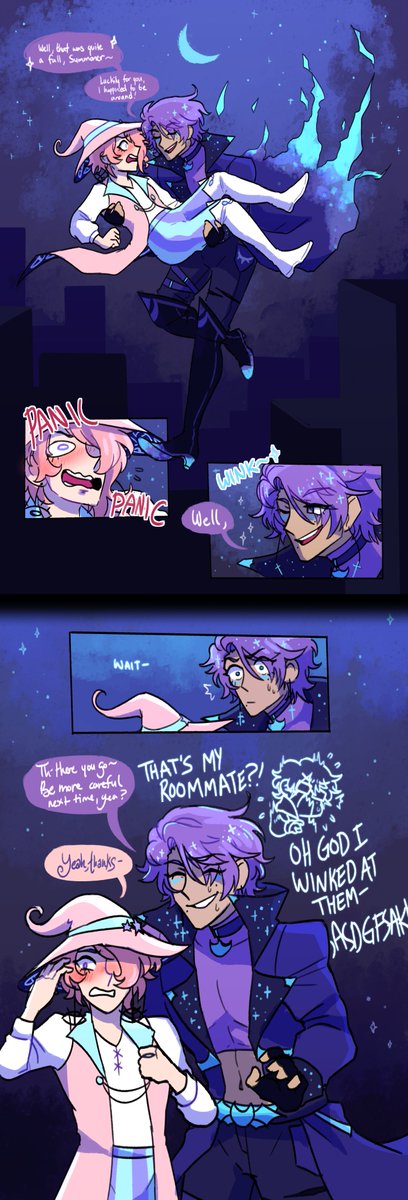 This tag looks fun! #OriginalContentArtist
Hi I'm Chu! I've been dabbling a little more in fanart lately, but I also really like drawing my OCs! I ADORE bright colors and I like wildly experimenting with style between pieces. I mostly draw illustrations or little comics! ?