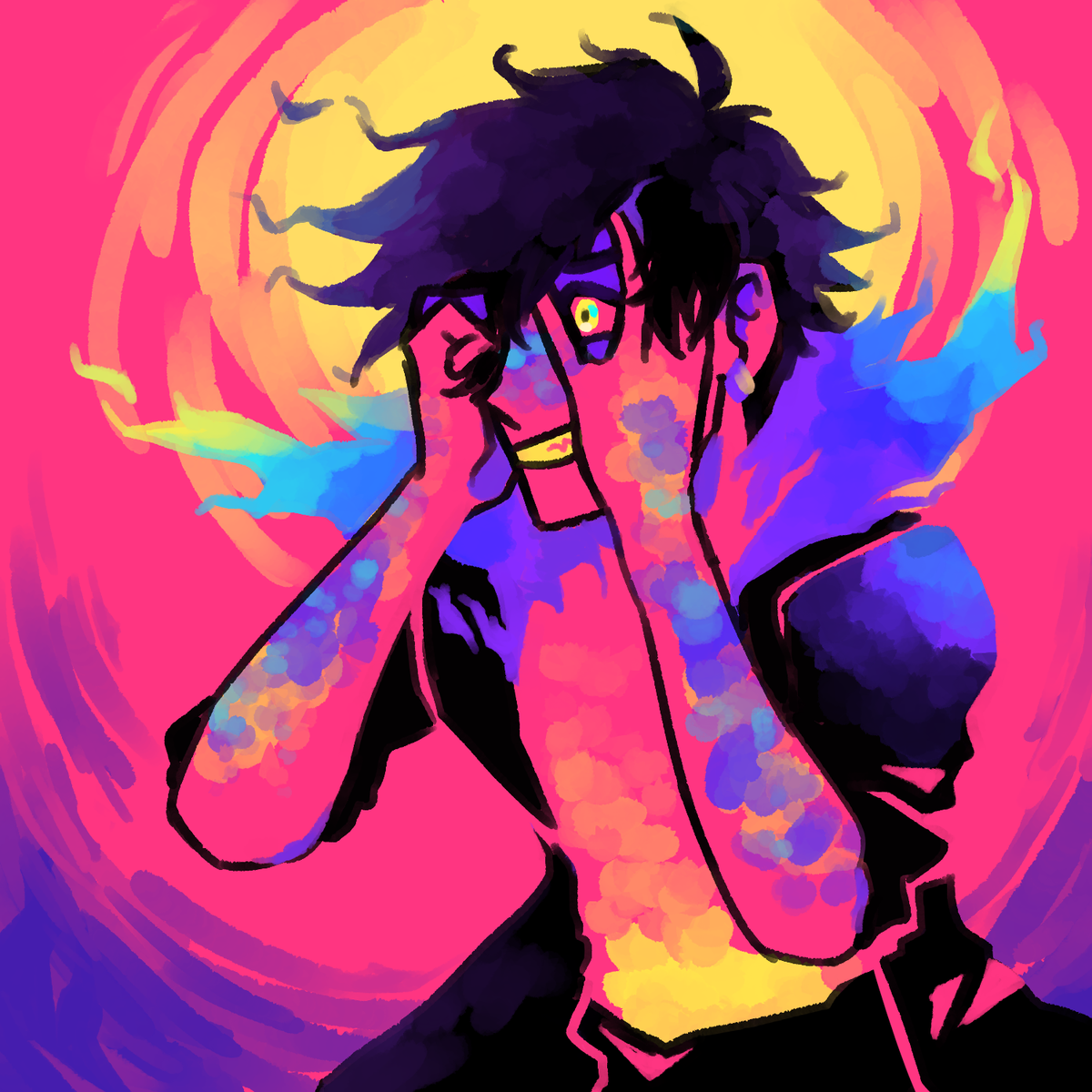 This tag looks fun! #OriginalContentArtist
Hi I'm Chu! I've been dabbling a little more in fanart lately, but I also really like drawing my OCs! I ADORE bright colors and I like wildly experimenting with style between pieces. I mostly draw illustrations or little comics! ?