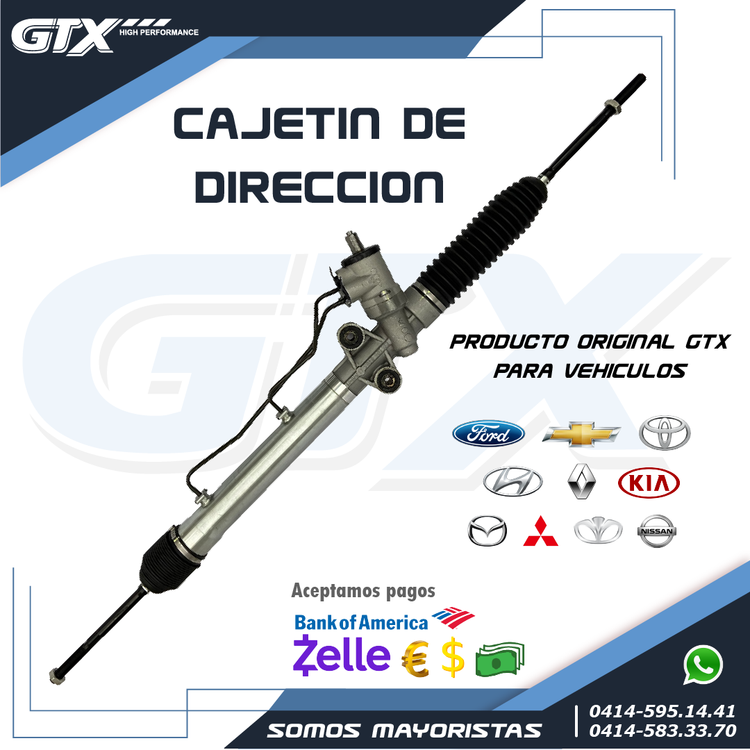 GTX_HP's tweet photo. .
👉Cajetín de Dirección GTX para los siguientes vehículos 🚙:

🚘 Chevrolet - Ford – Toyota – Hyundai - Mitsubishi
🚘 Renault - Nissan - Mazda – Daewoo – Kia

👉Nuestros repuestos ⚙ vienen troquelados con la marca, en su caja y bolsa original GTX.

#ventasalmayor https://t.co/nb4FoV92wn