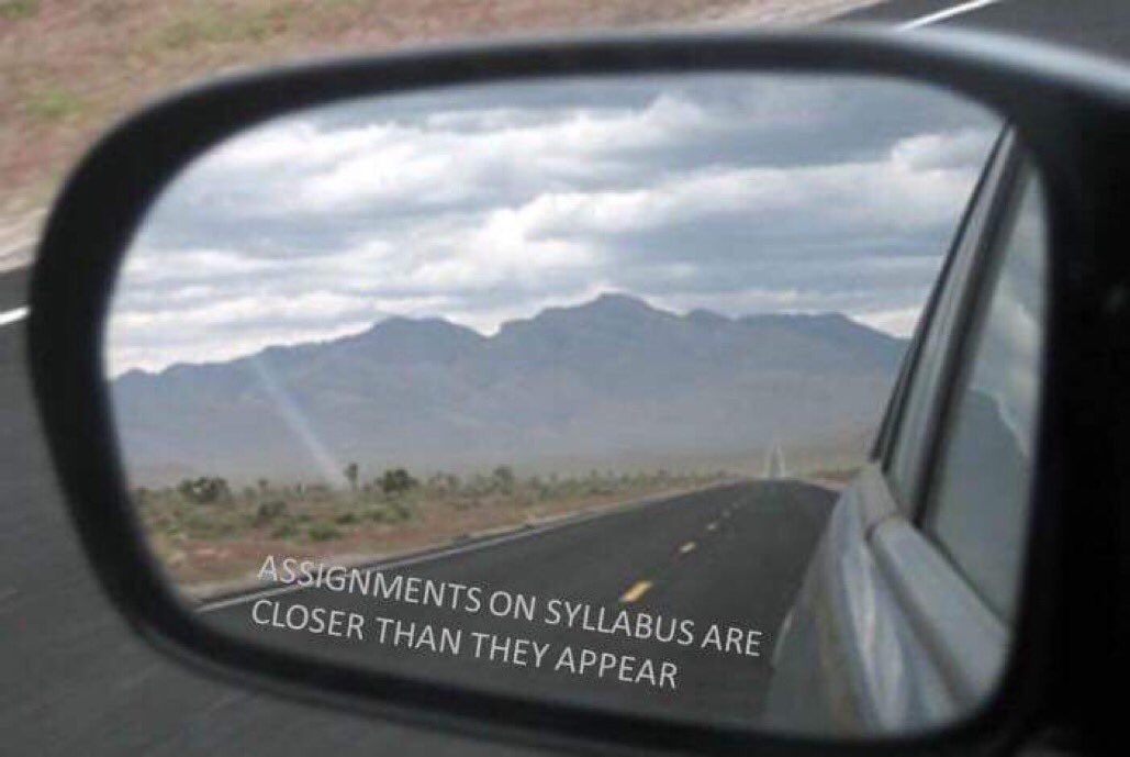 Friendly reminder for next semester