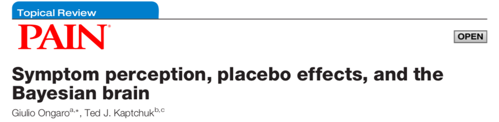 GiacomoRoss86's tweet photo. "Symptom perception, placebo effects, and the Bayesian brain"

Great review of @eta____carinae and Kaptchuk

https://t.co/S5aE0HuZrR

#placebo #symptoms #pain #bayesian #brain
#prediction #clinical #expectation #context https://t.co/amMJ29leB2