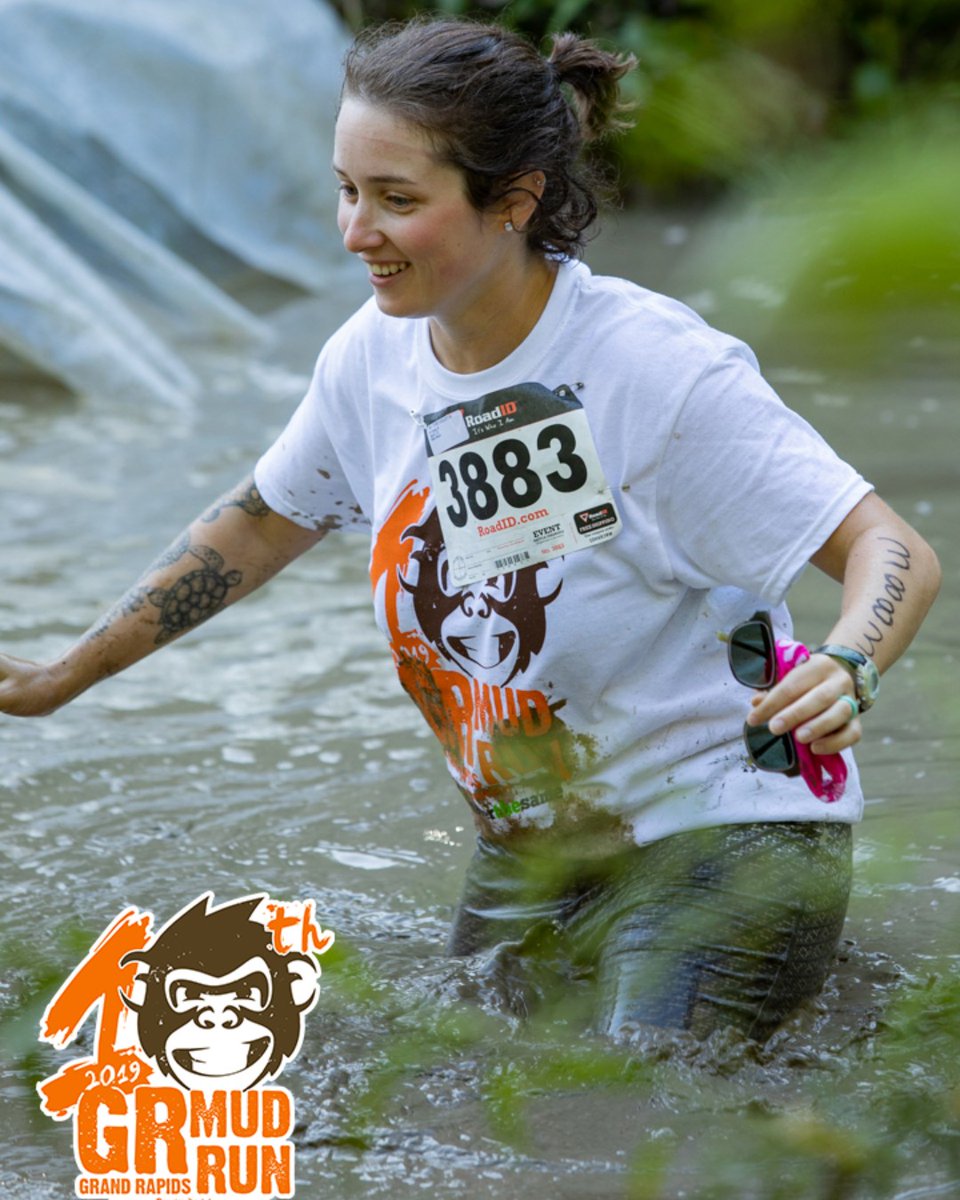We're baffled at how she made it to the bottom of the slide this clean!
Register for your change to ride the slide at grmudrun.com/register