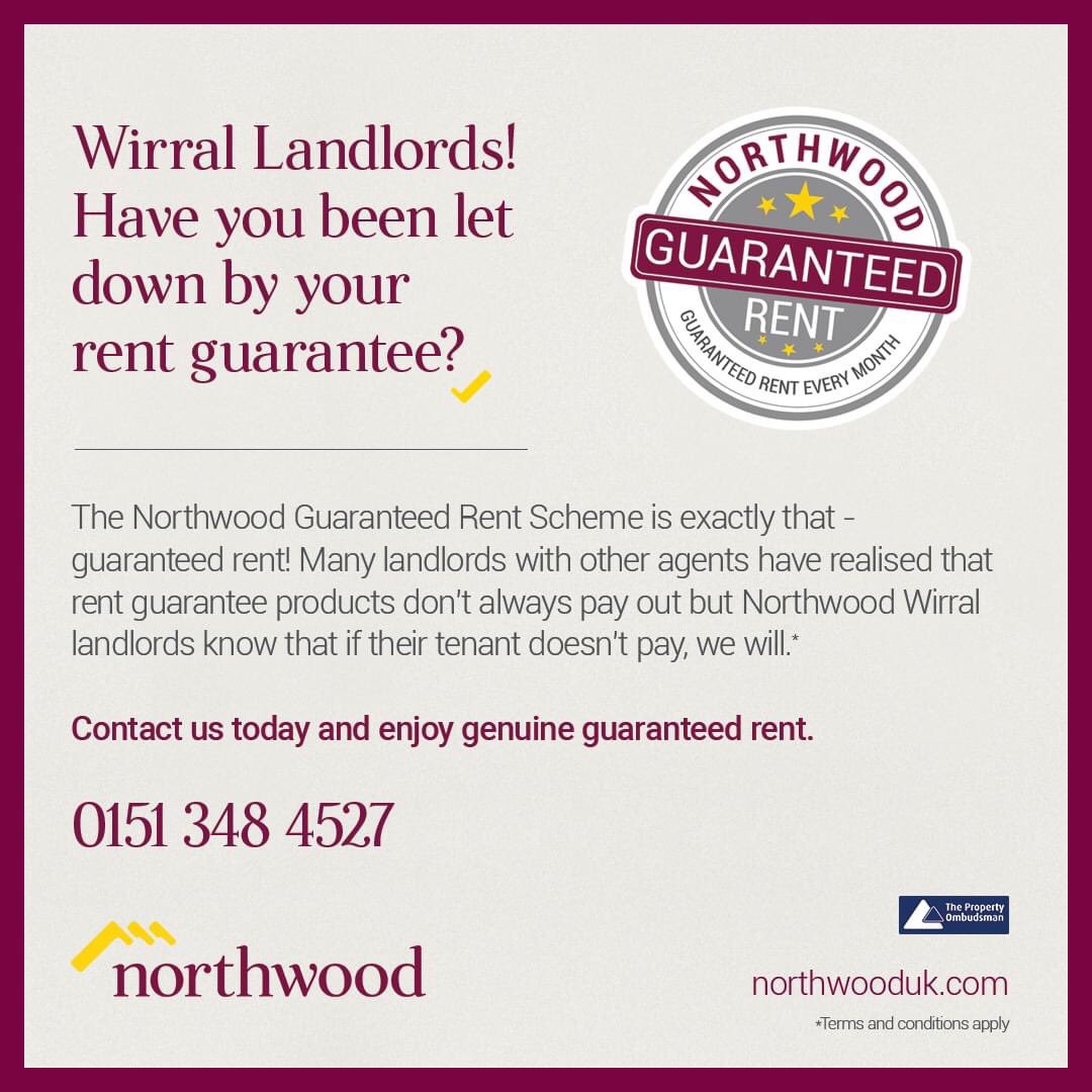NorthwoodWirral's tweet photo. Have you lost rental income in the Wirral during the last 4 months? Have you considered Guaranteed Rent from Northwood - we’ve paid all our landlords! #networkhour https://t.co/A5PBZk3fwh