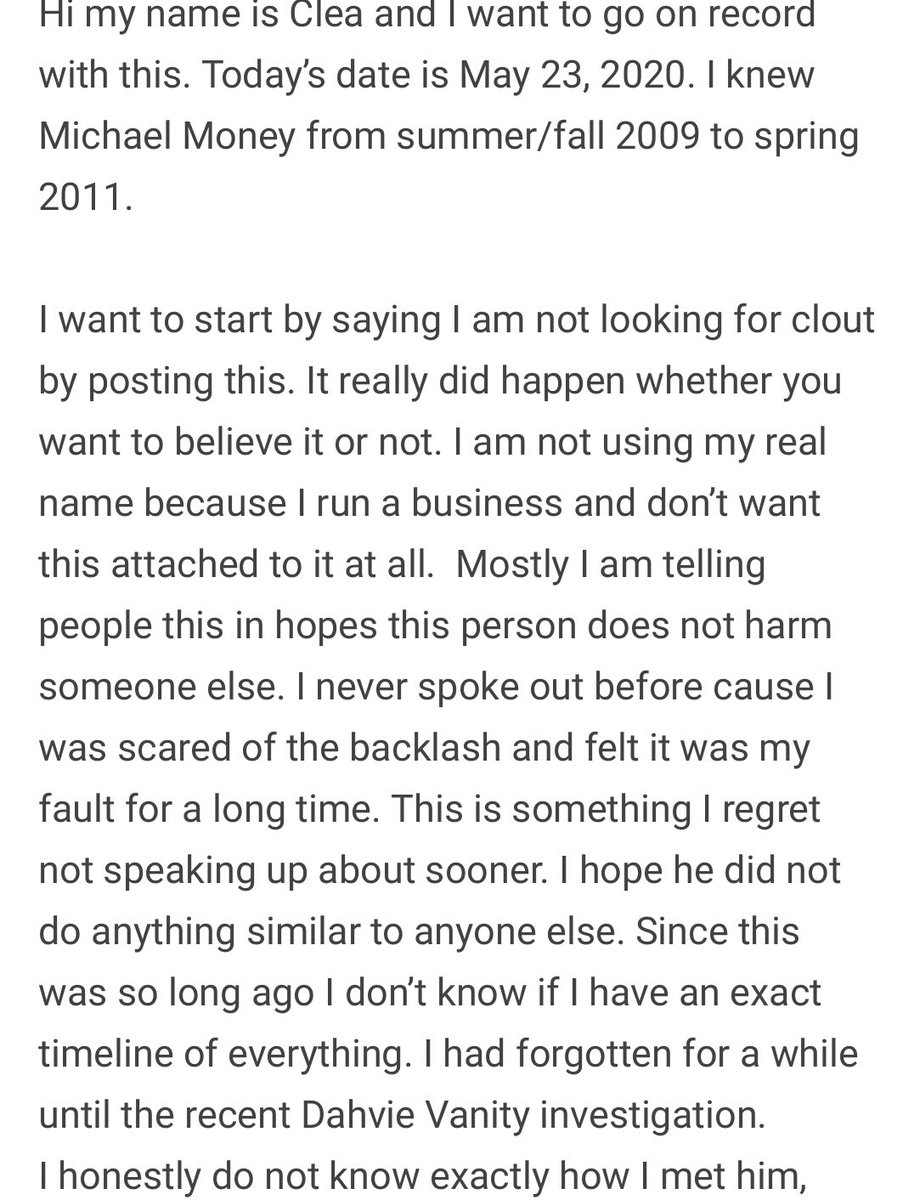 rainbowgranny69's tweet photo. 1/2: @mrmoneyman1234 of @Beyond_Unbroken and formerly of @EscapeTheFate has attempted to rape at least one girl while in Escape The Fate and possibly succeeded with other young women. #exposethepredators #michaelmoney #escapethefate #beyondunbroken #rapist https://t.co/sja8AsklfI